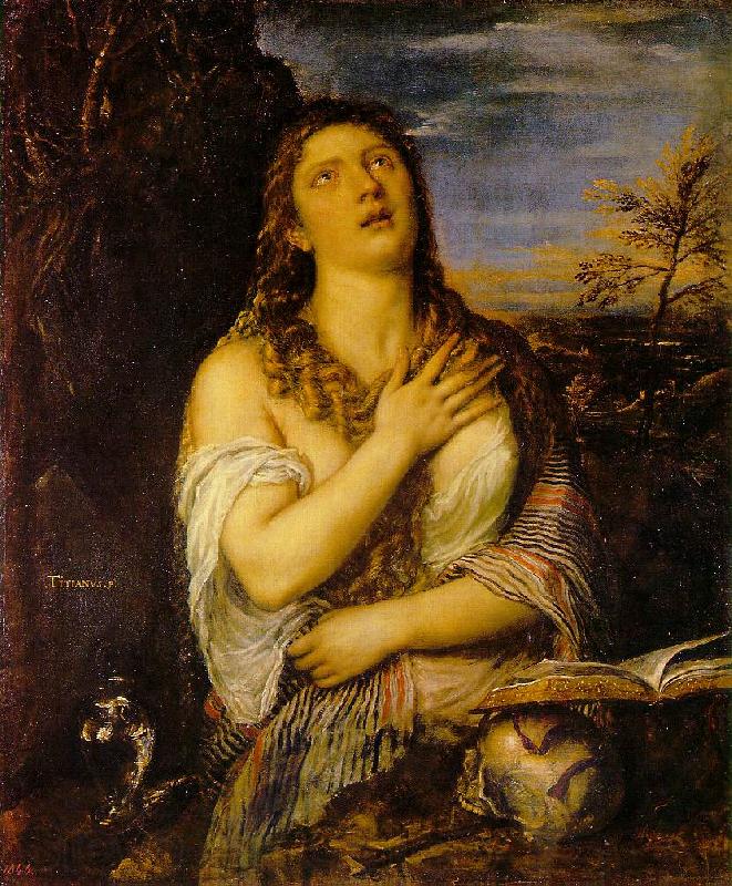 TIZIANO Vecellio Penitent Mary Magdalen r Germany oil painting art